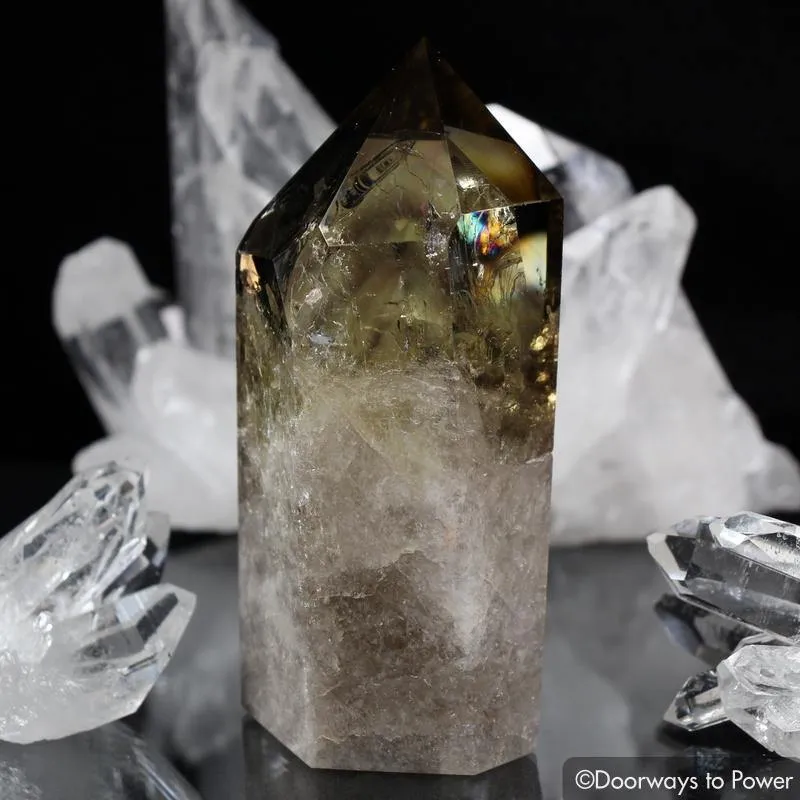 Citrine Smoky Phantom Quartz Isis Crystal Point 'The Doorway'