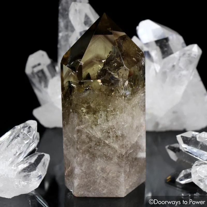 Citrine Smoky Phantom Quartz Isis Crystal Point 'The Doorway'