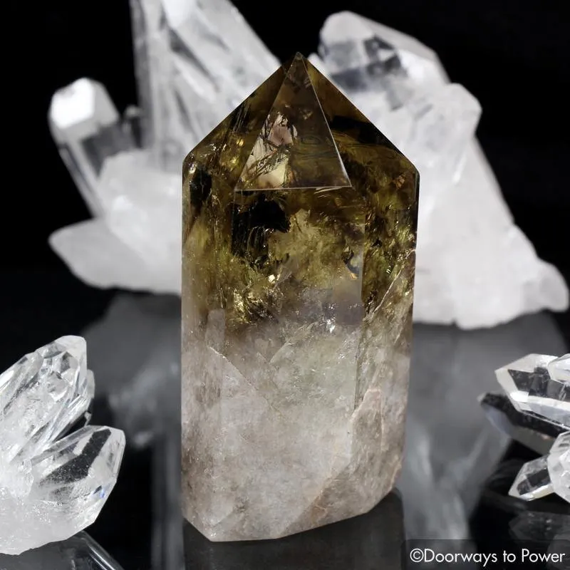 Citrine Smoky Phantom Quartz Isis Crystal Point 'The Doorway'