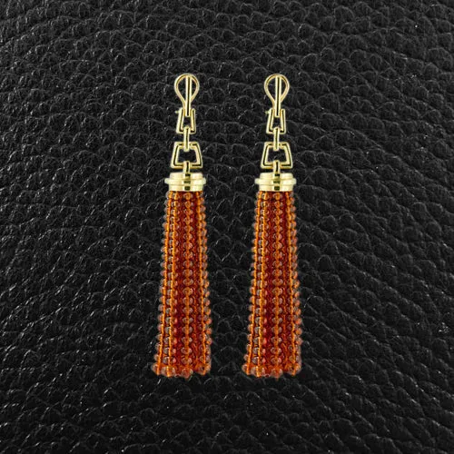 Citrine Tassel Earrings