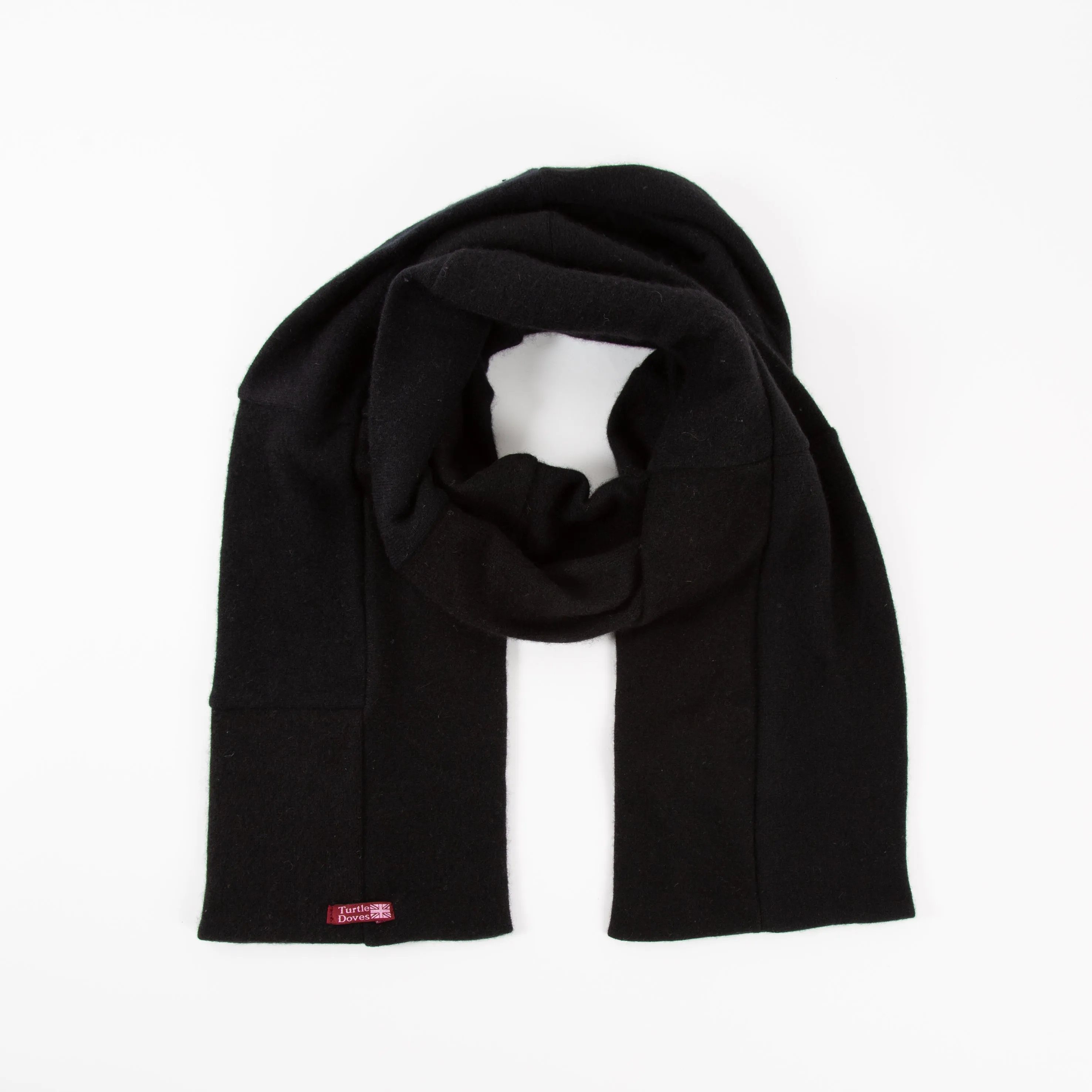 Classic Black Cashmere Scarf