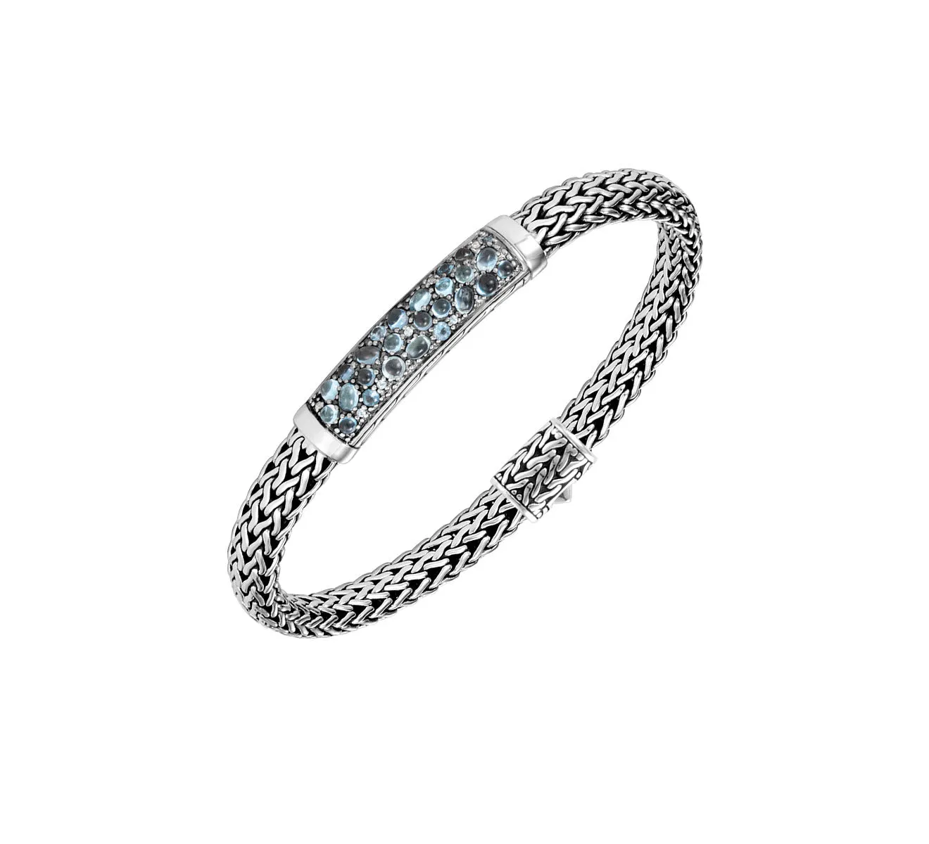 Classic Chain Bracelet With London Blue Topaz