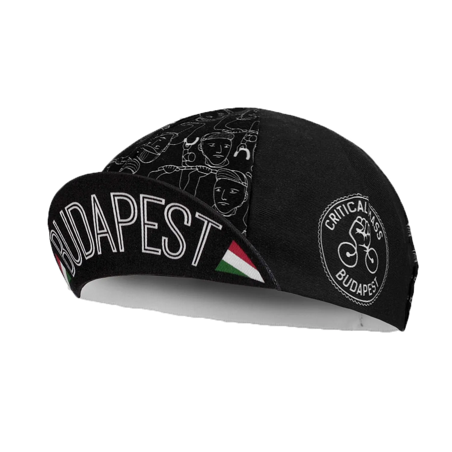 Classic Finger Wings Of Love Print Polyester Cycling Caps Outdoor Road Bicycle Sports Hat Quick Dry Breathable Red Green