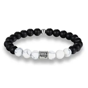 Classy Men Scorpio White Beaded Zodiac Bracelet