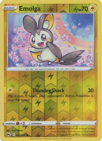 [Collector Troves] Pokemon Sword & Shield Crown Zenith Emolga Card