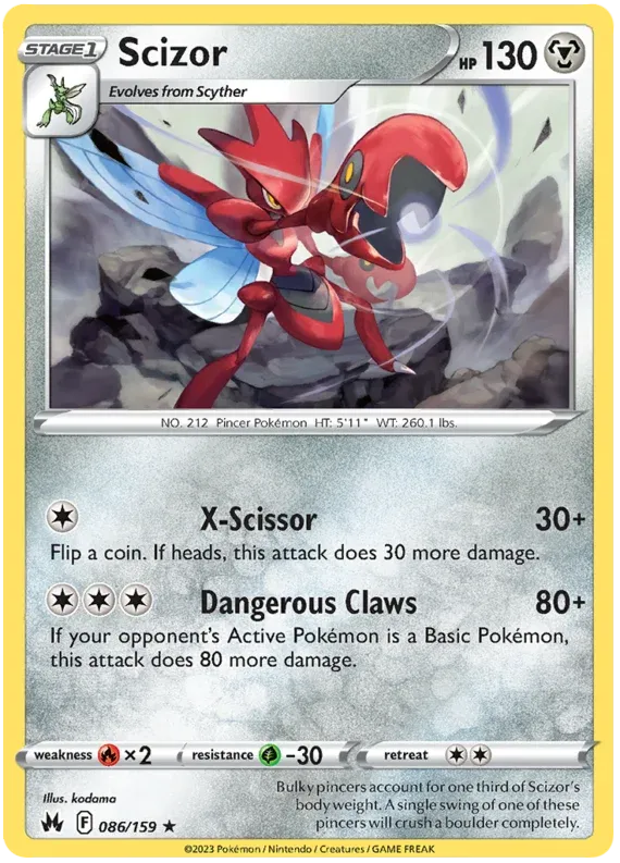 [Collector Troves] Pokemon Sword & Shield Crown Zenith Scizor Card