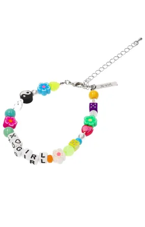 Colorful Beaded Anklet by X-Girl