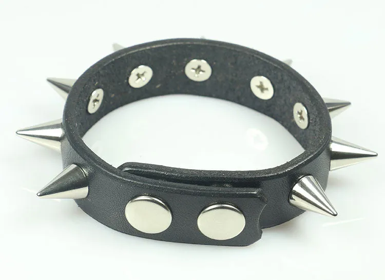 Cone Spiked Bracelet, 1/2" Spikes