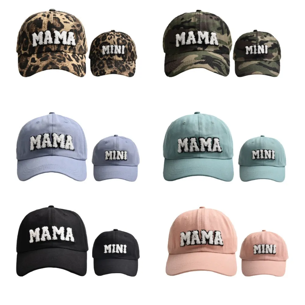 Cool Mama Mini Women Children Kids Cap Sets Spring Summer Outdoor Lady Female Boy Girls Baseball Cap For Women