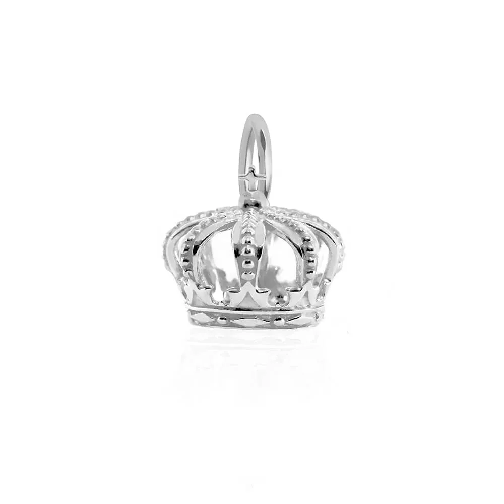 Crown Charm Silver