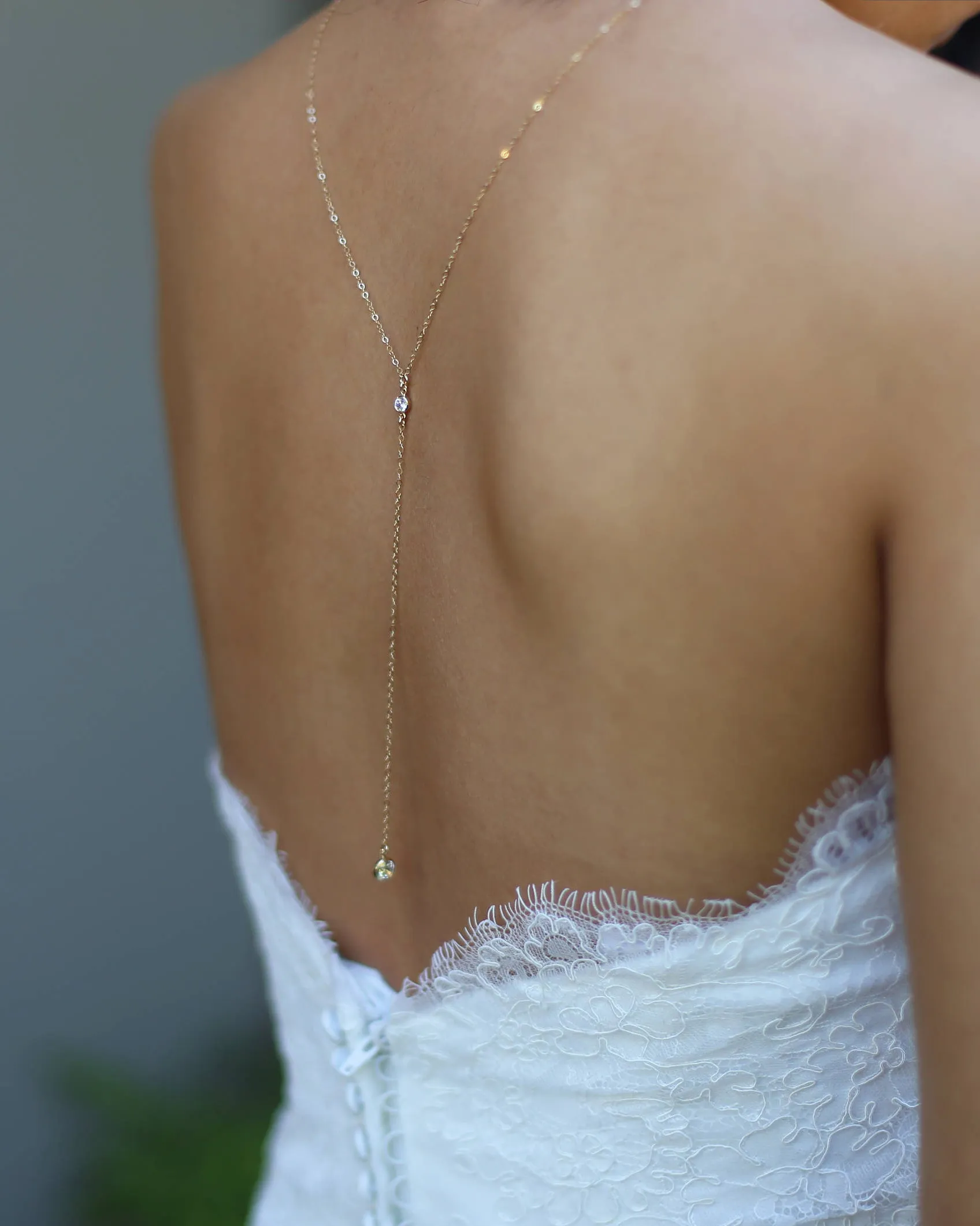 CZ II Back Necklace