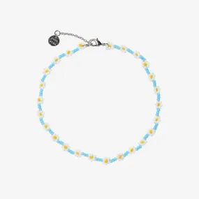 Daisy Seed Bead Anklet