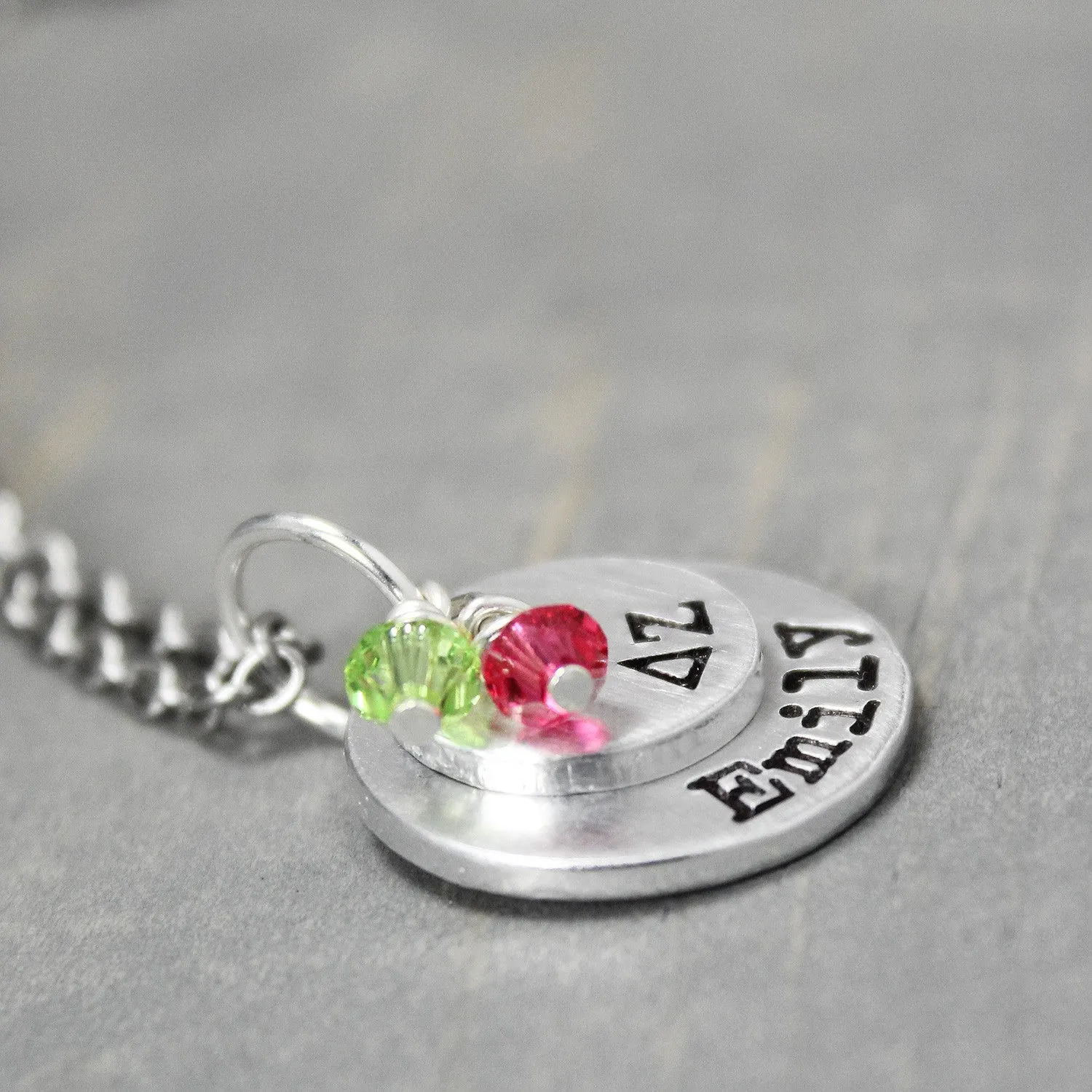 Delta Zeta Stacked Necklace