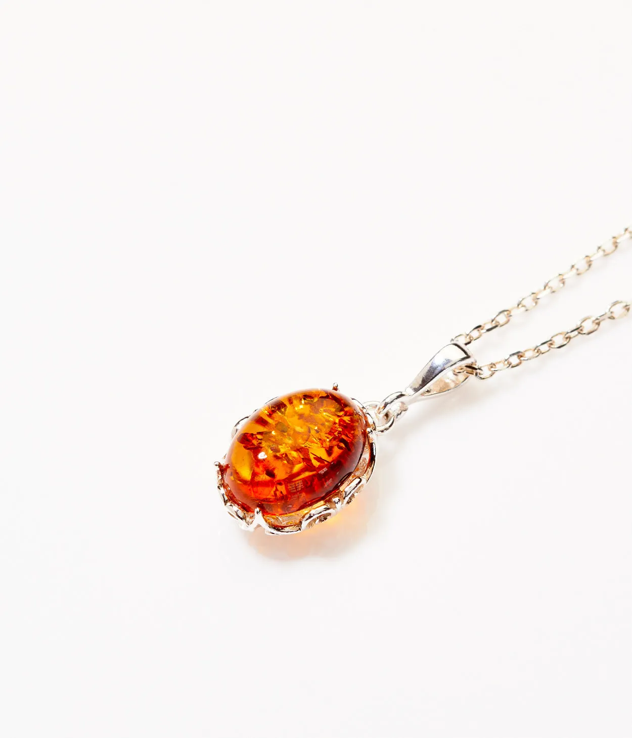 Demi Amber Drop Pendant