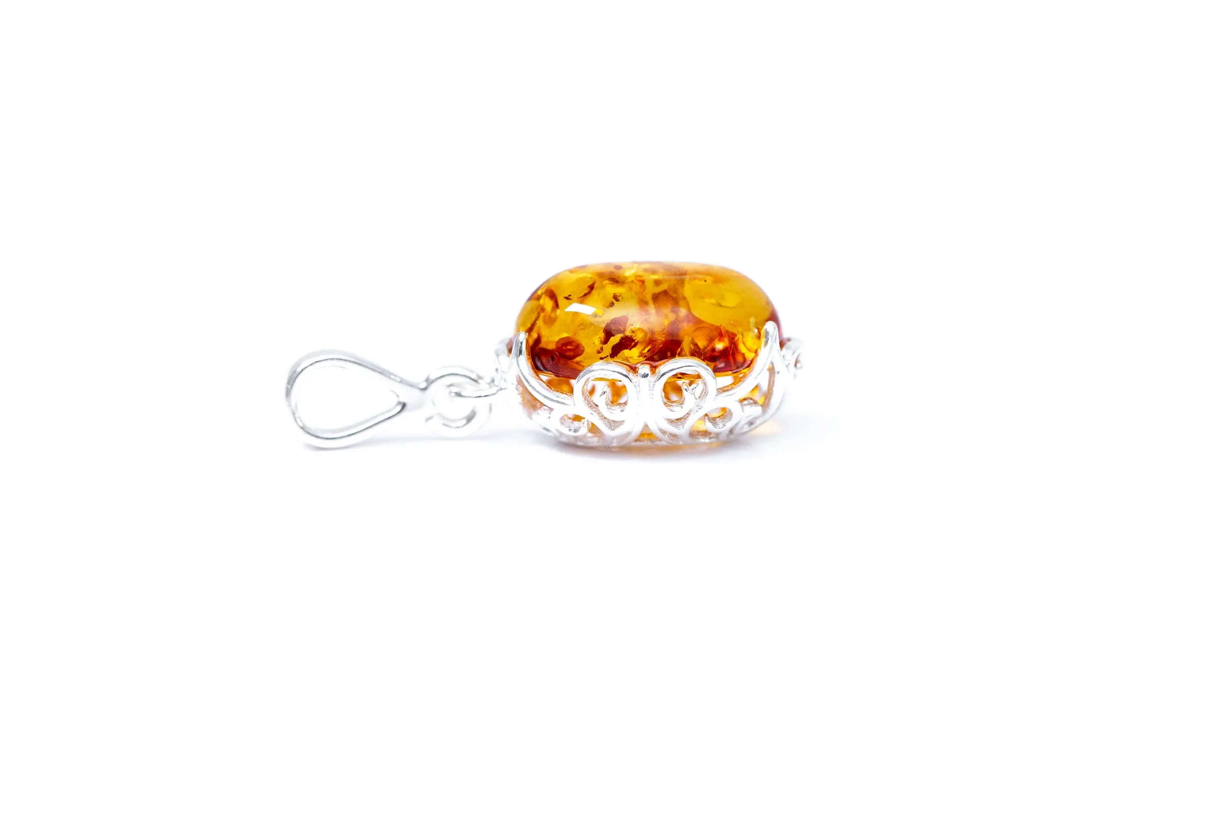 Demi Amber Drop Pendant