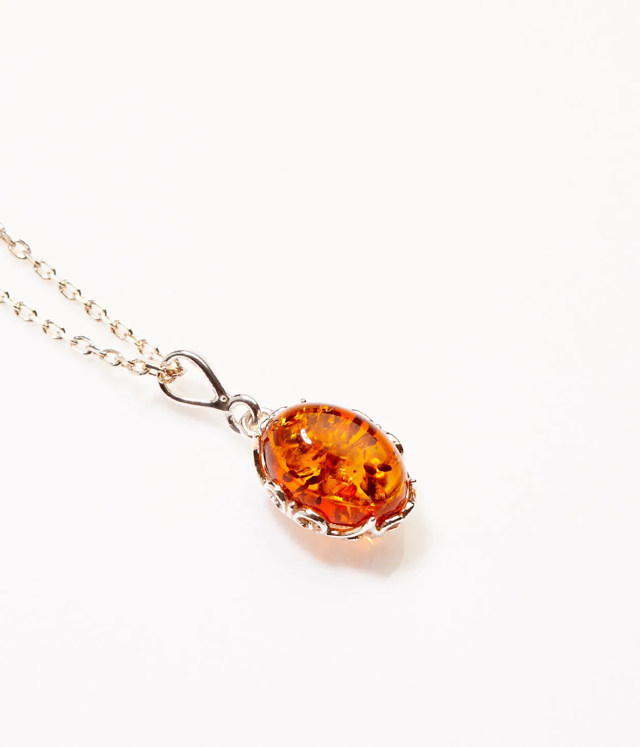 Demi Amber Drop Pendant