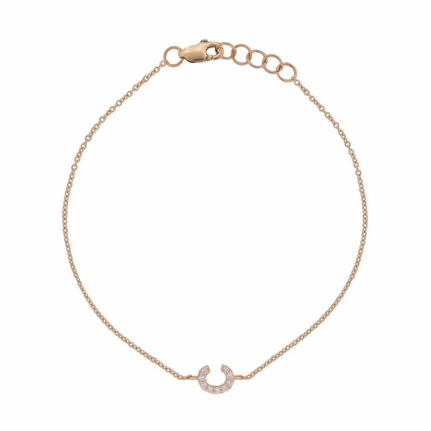 Diamond Initial Anklet