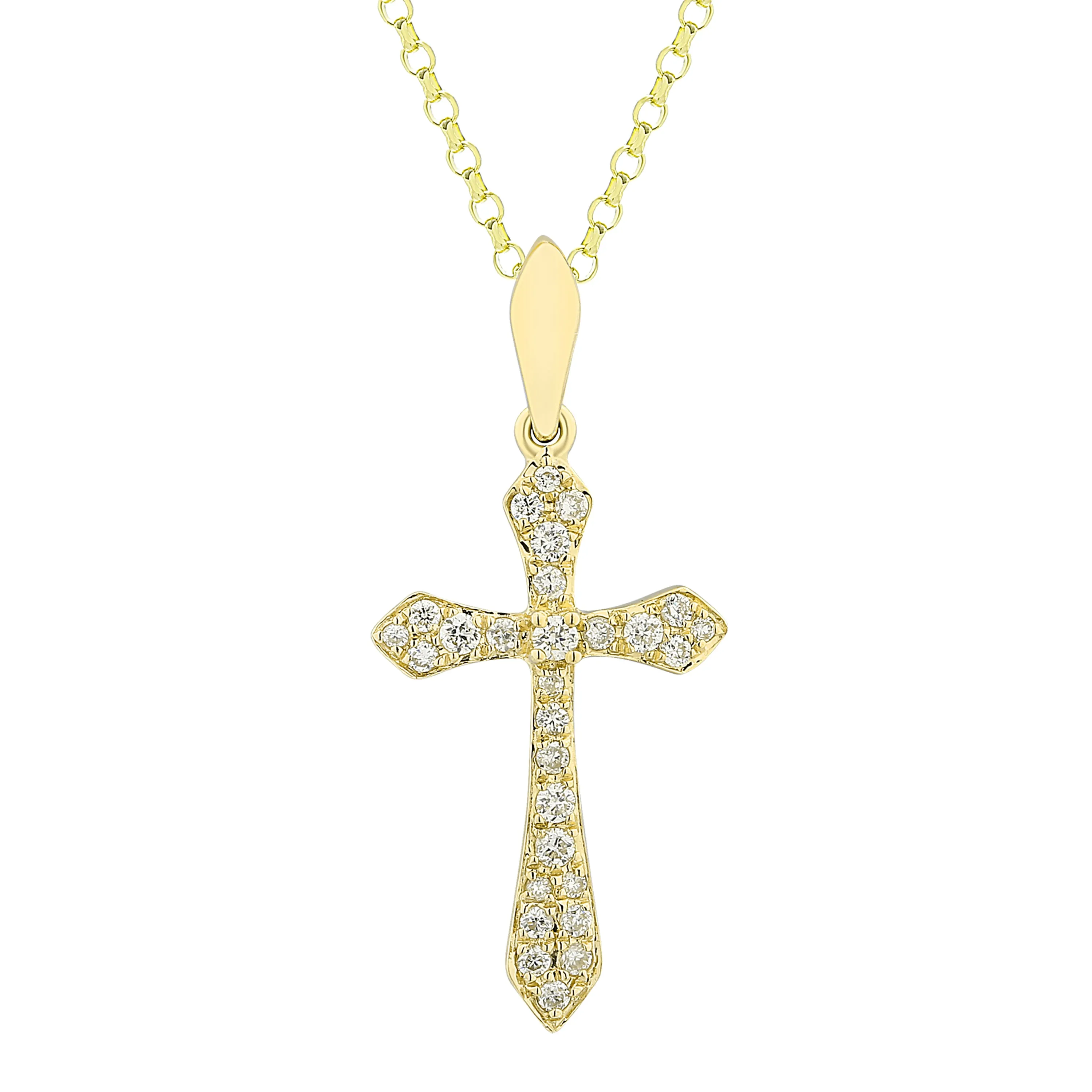 Diamond Pave Cross Pendant