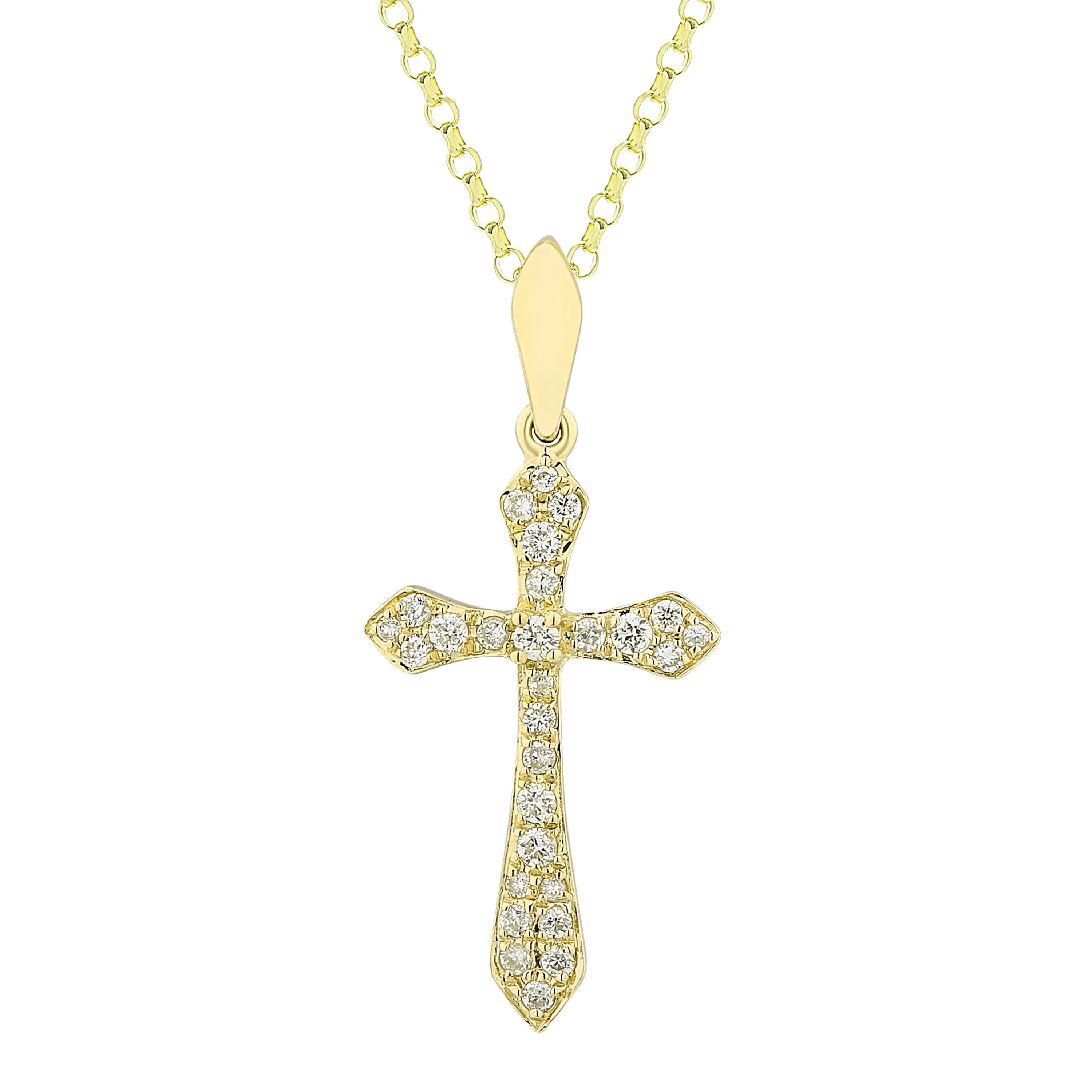 Diamond Pave Cross Pendant