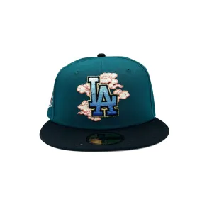 Dodgers Cloud Spiral Fitted