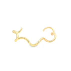 Eccentric Plain Wavy Bangle (B126)