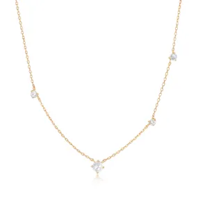 EDITH | White Sapphire Necklace