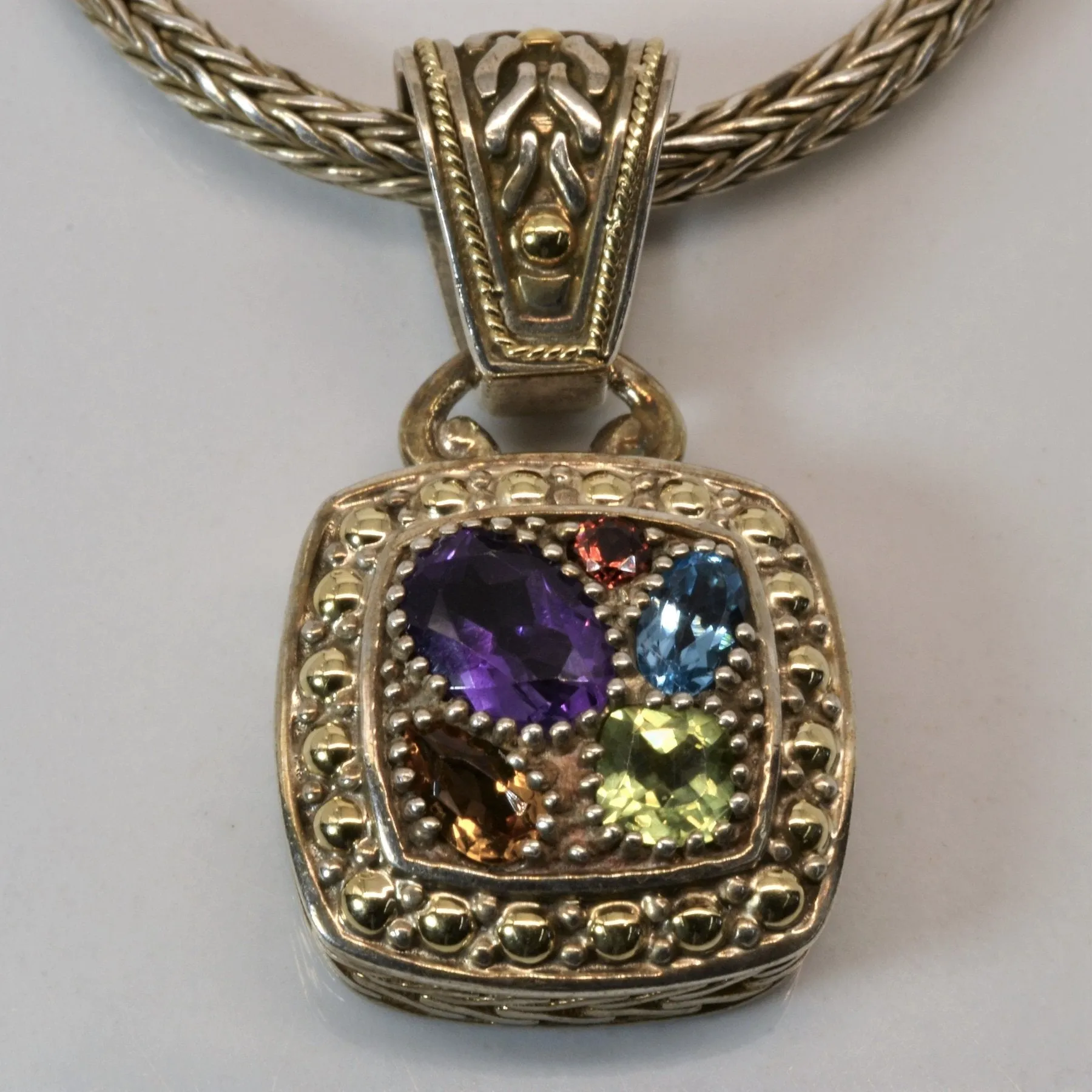 'Effy' Multi-Gemstone Pendant Necklace | 1.59ctw | 18"|