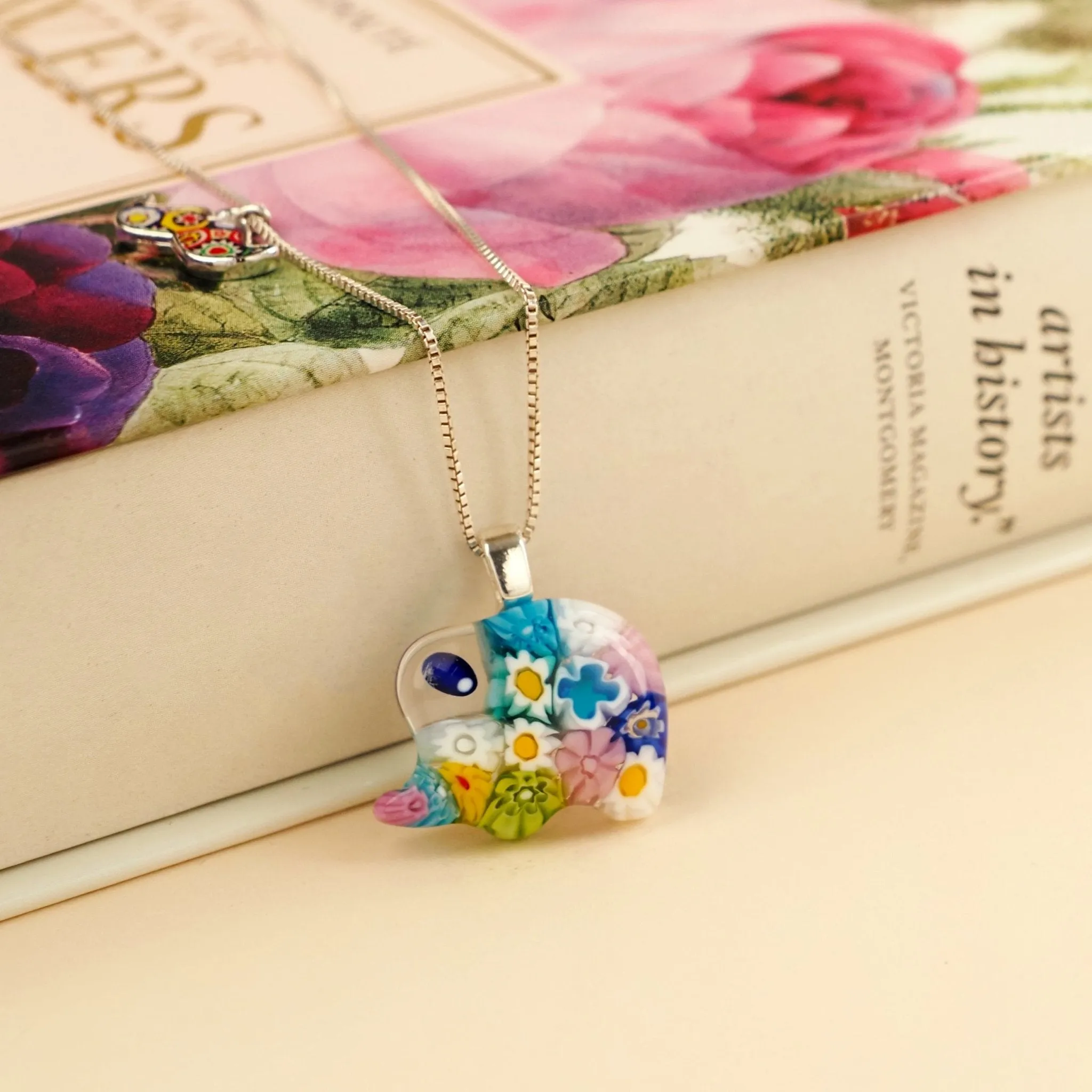 Elephant in Bloom Necklace