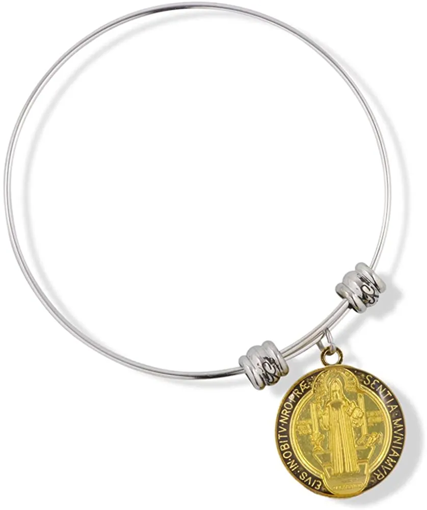 EPJ Saint Benedict Coloured Fancy Charm Bangle