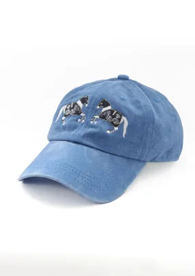 Equestrian Cotton Carousel Cap | Royal Blue