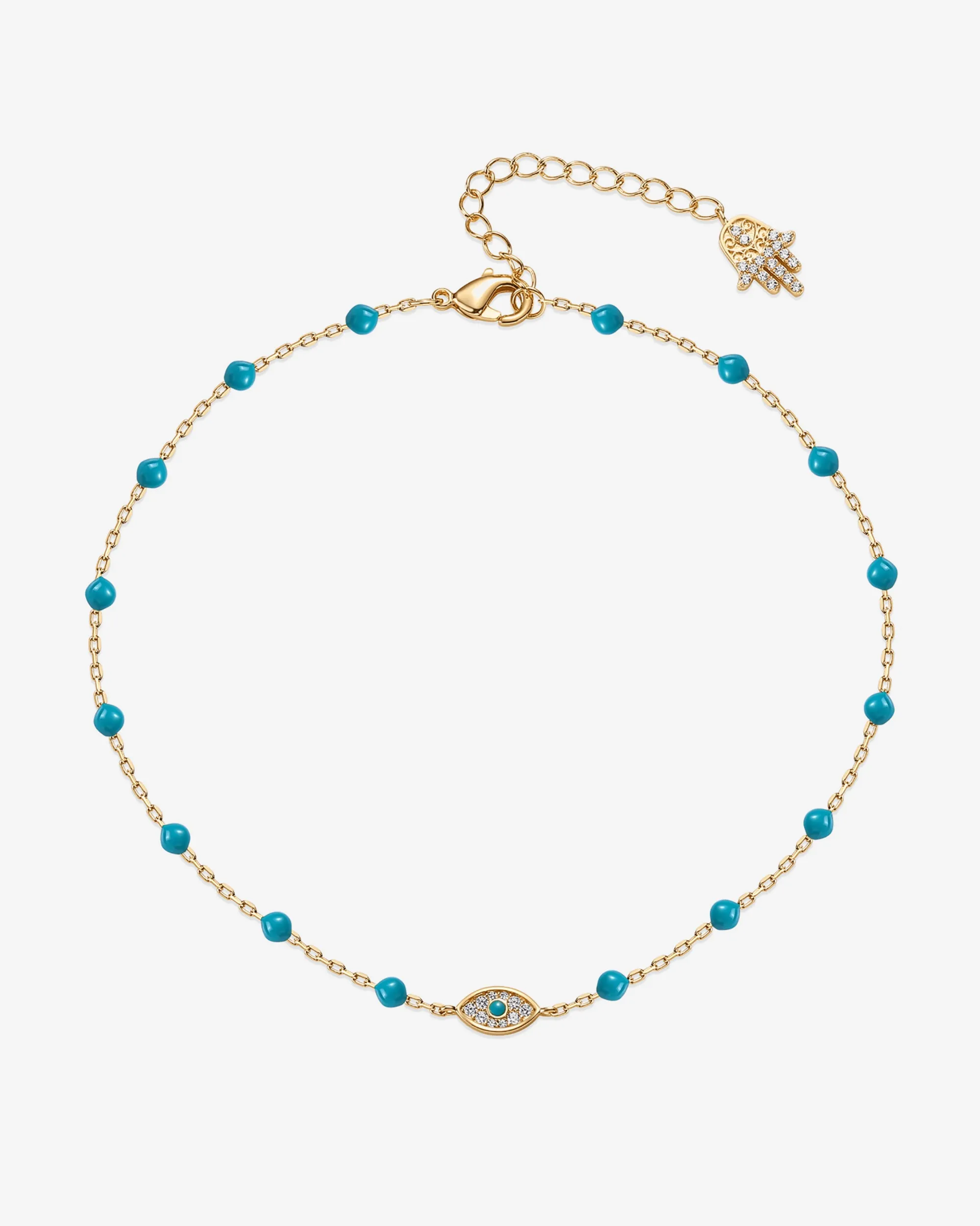 Evil Eye & Hamsa Anklet