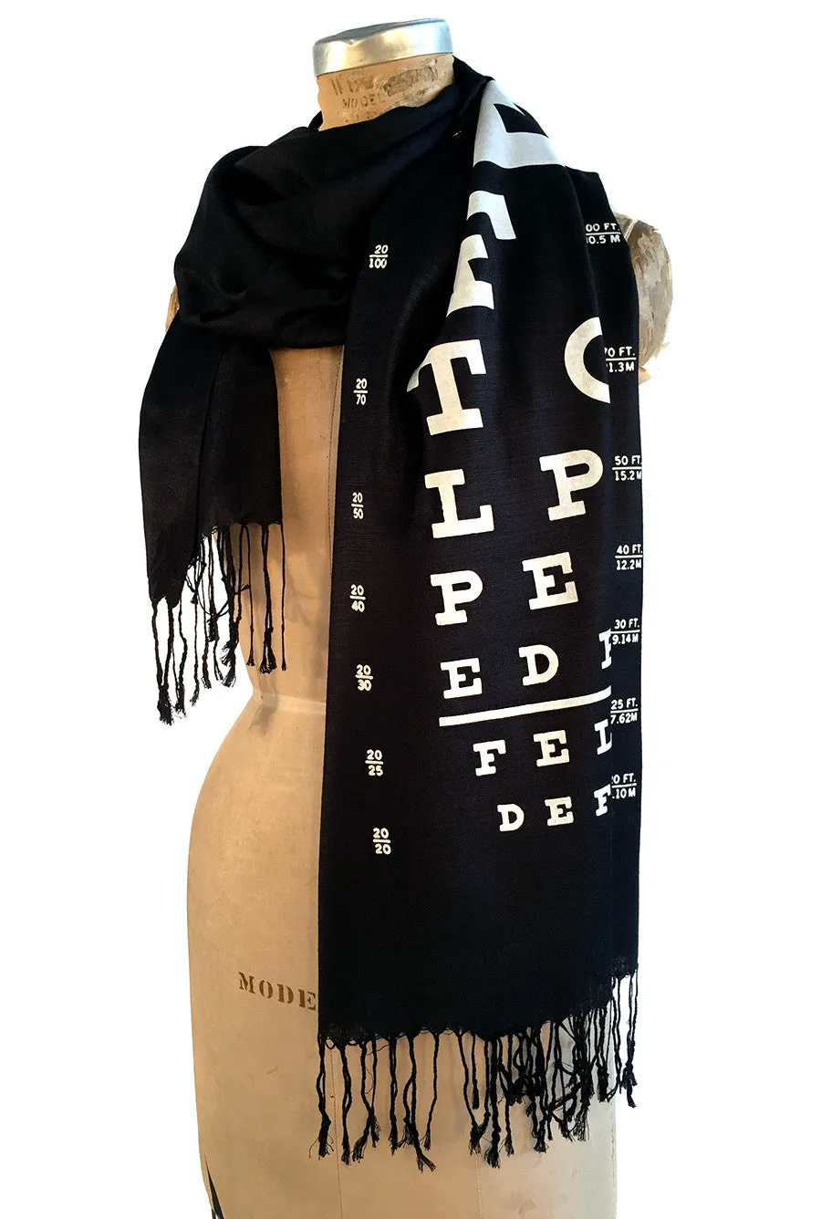 Eye Chart Pashmina Scarf