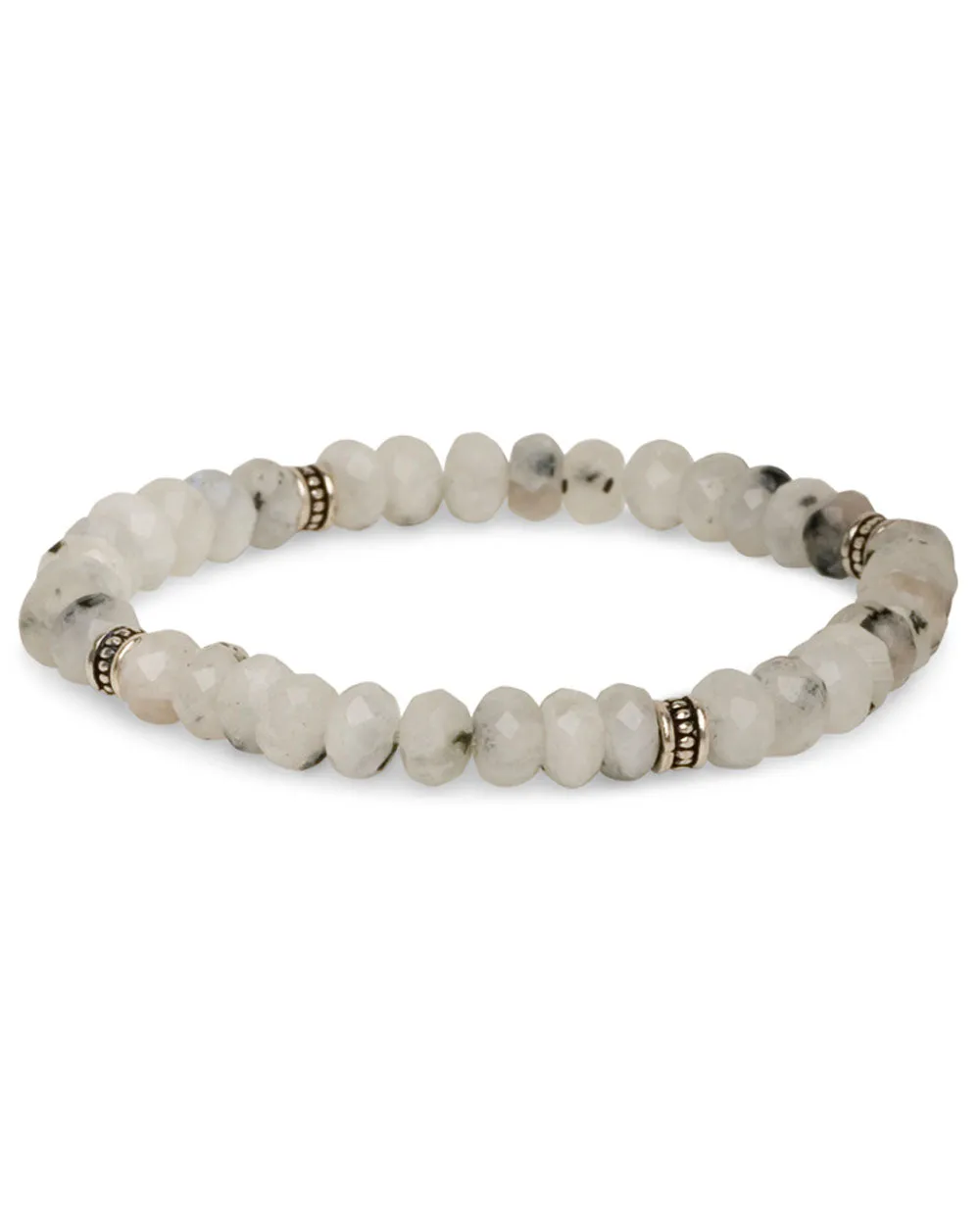 Faceted Rutilated Moonstone Bracelet