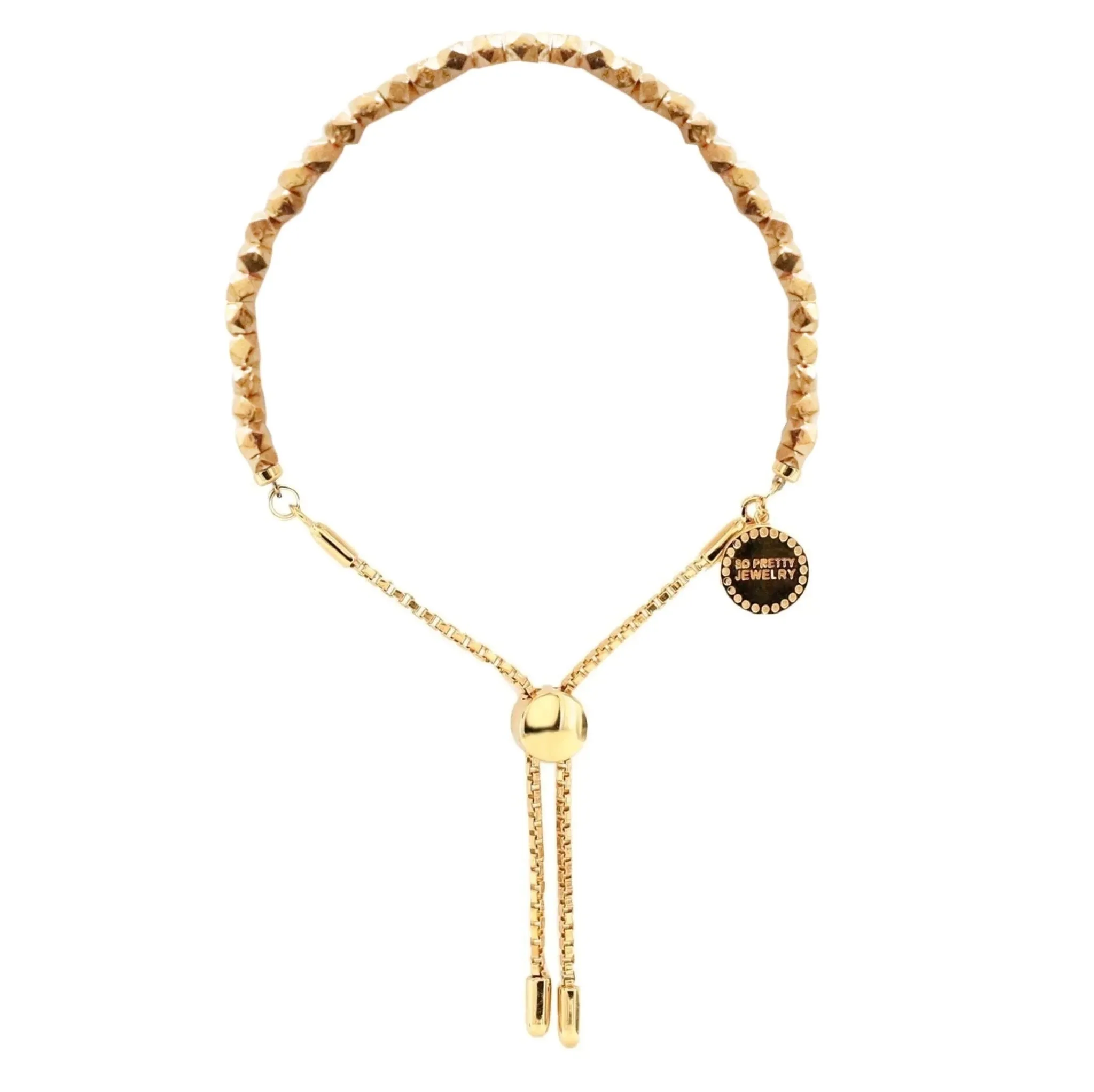 FEARLESS NUGGET ADJUSTABLE BRACELET - GOLD