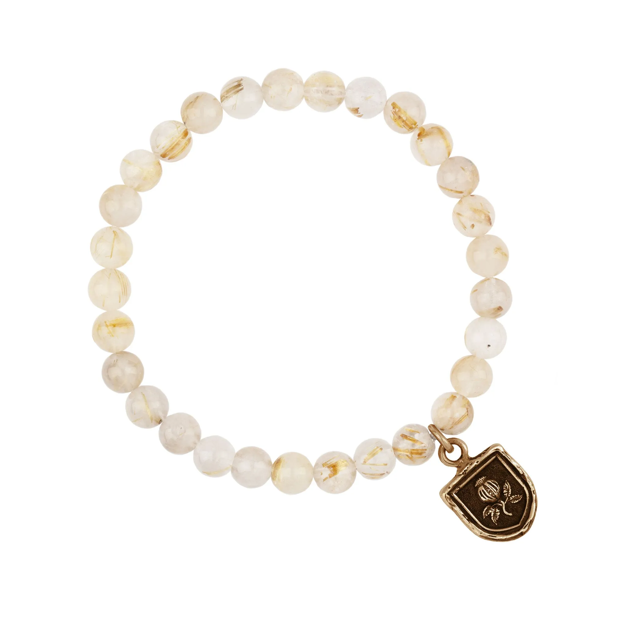 Full of Life Appreciation Talisman Stretch Stone Bracelet