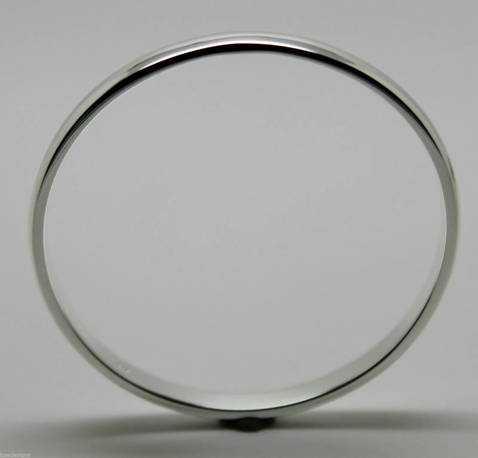 Genuine Full SOLID Sterling silver 4mm wide baby bangle 46mm outside diameter