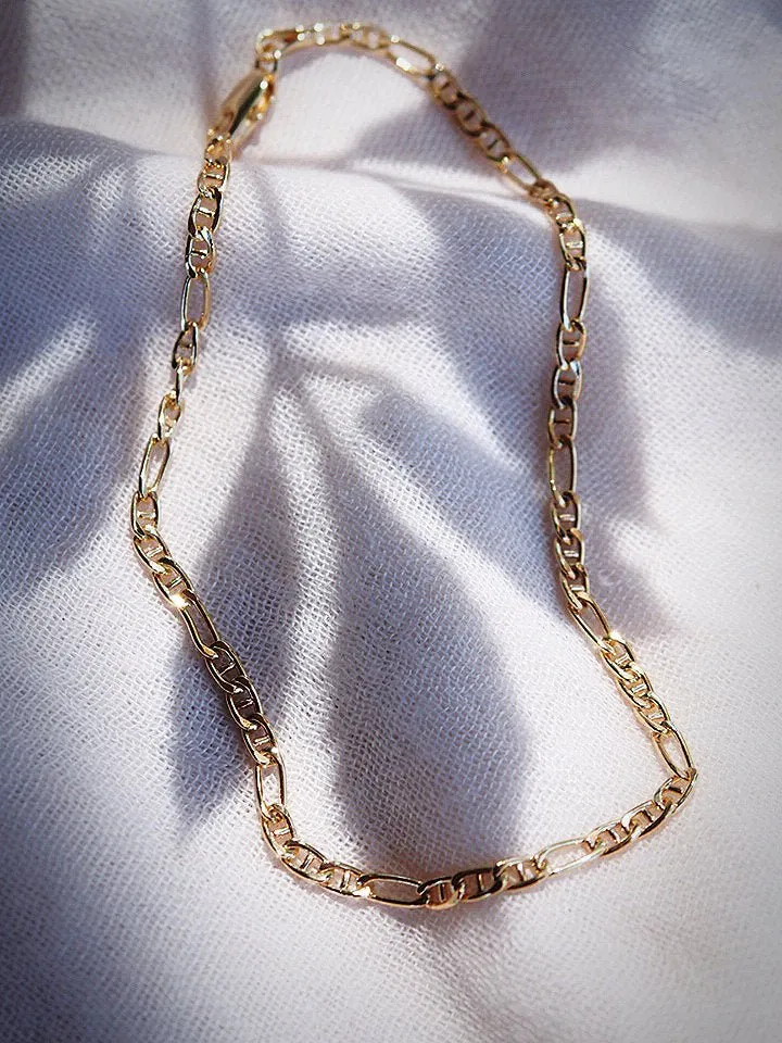 Gold Figucci Chain Anklet - Makani