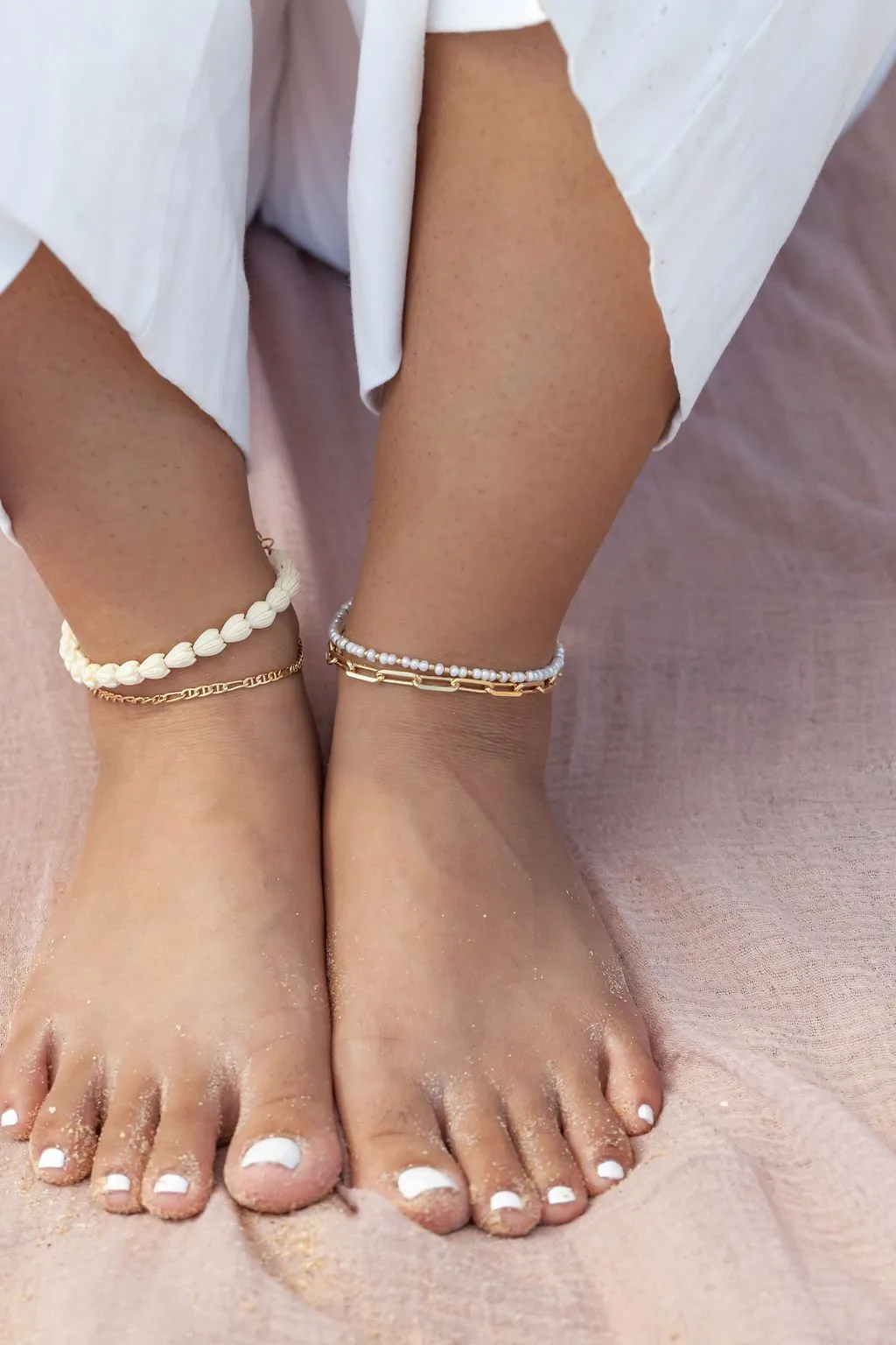 Gold Figucci Chain Anklet - Makani