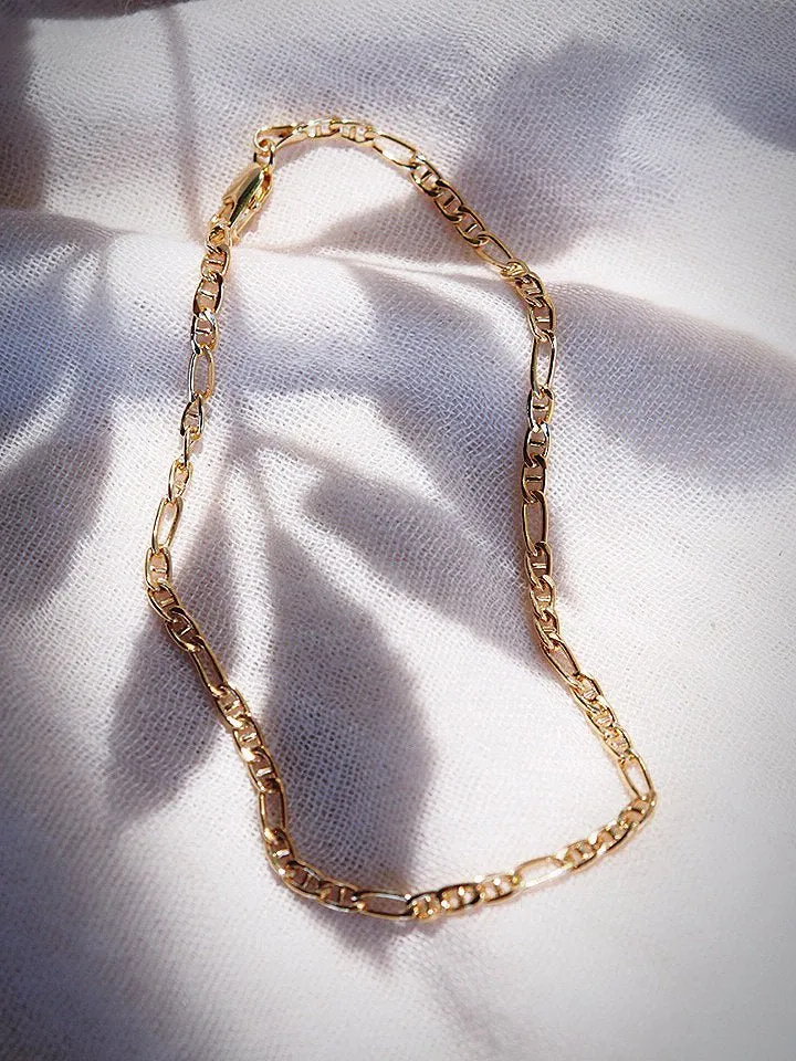 Gold Figucci Chain Anklet - Makani