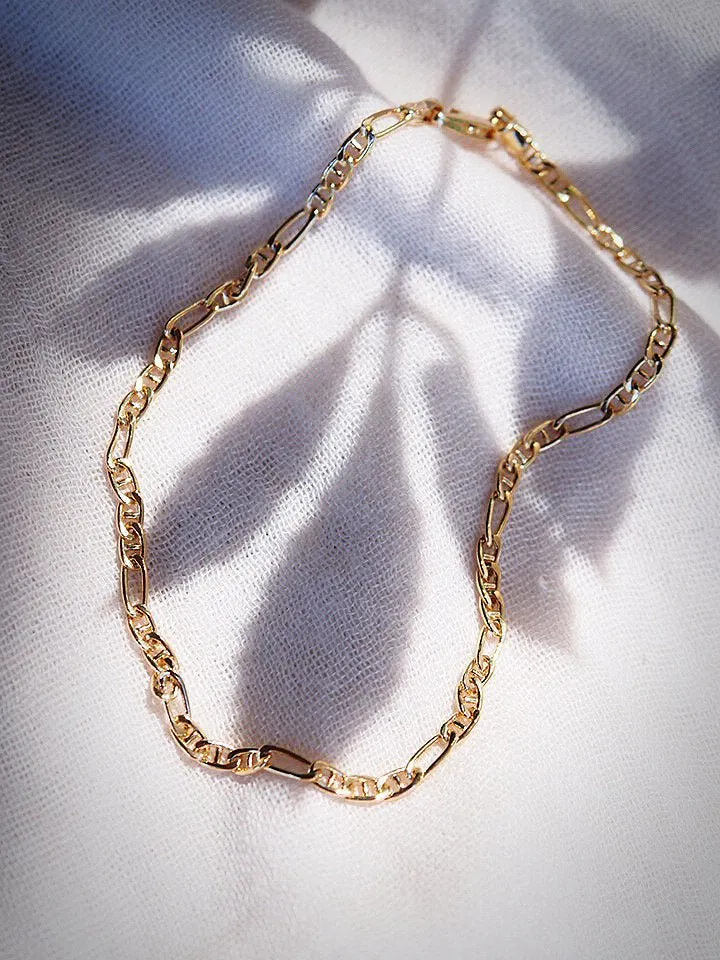 Gold Figucci Chain Anklet - Makani