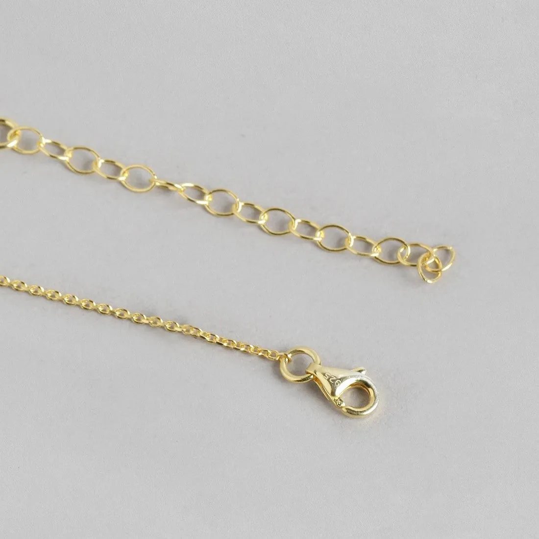 Golden Bead Plated 925 Sterling Silver Anklet