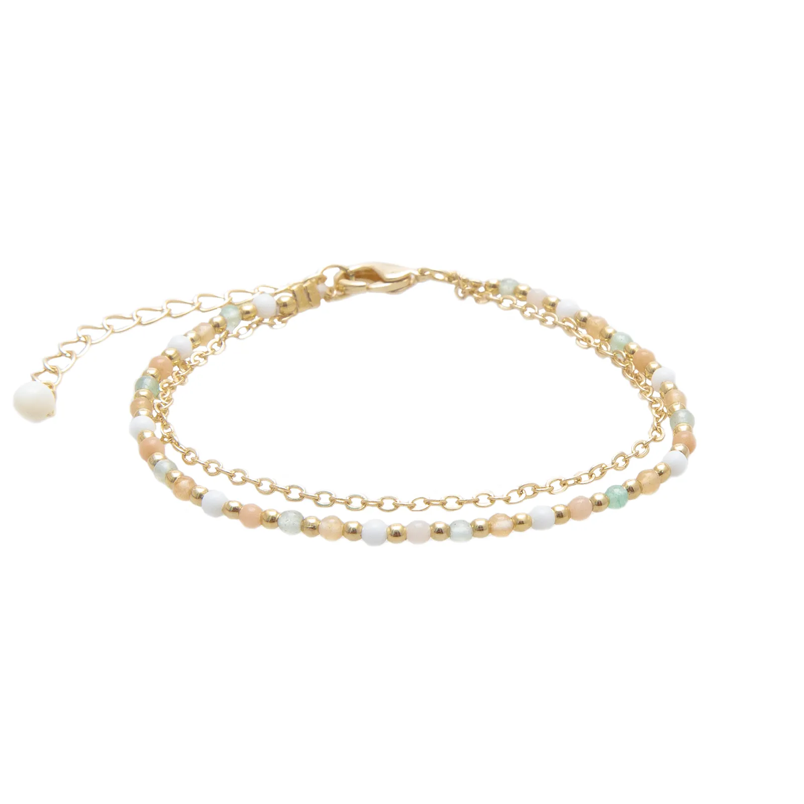 Good Fortune   Growth 2mm Necklace   Layered Bracelet Set