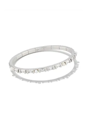 Gracie Bangle BRC RHOD White by Kendra Scott