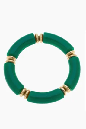 Green Resin Stretch Bracelet