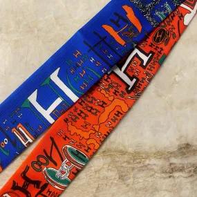 H Scarf- Blue/Orange