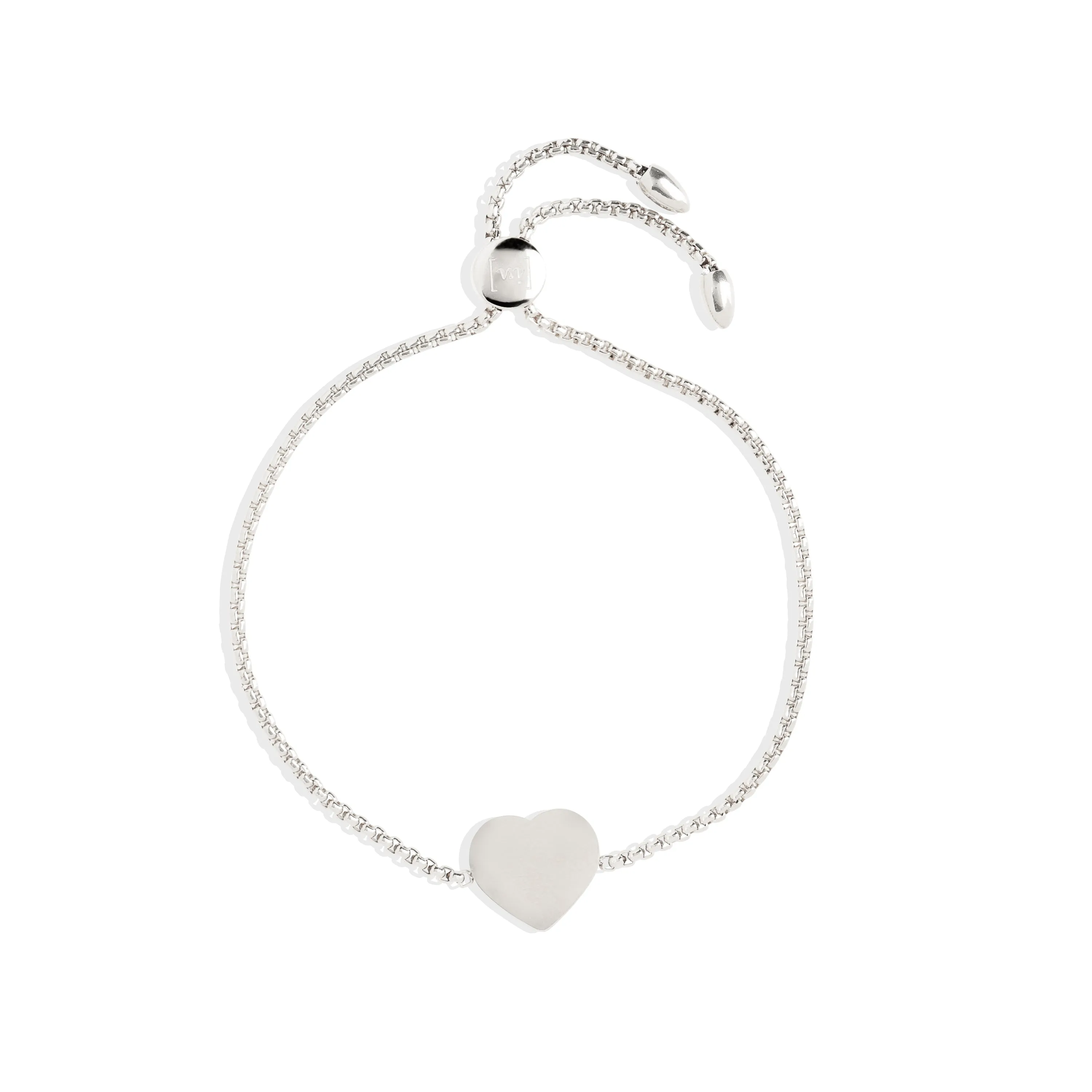 Heart Bracelet - Rhodium