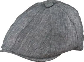 Henschel - Charcoal Linen Newsboy Cap