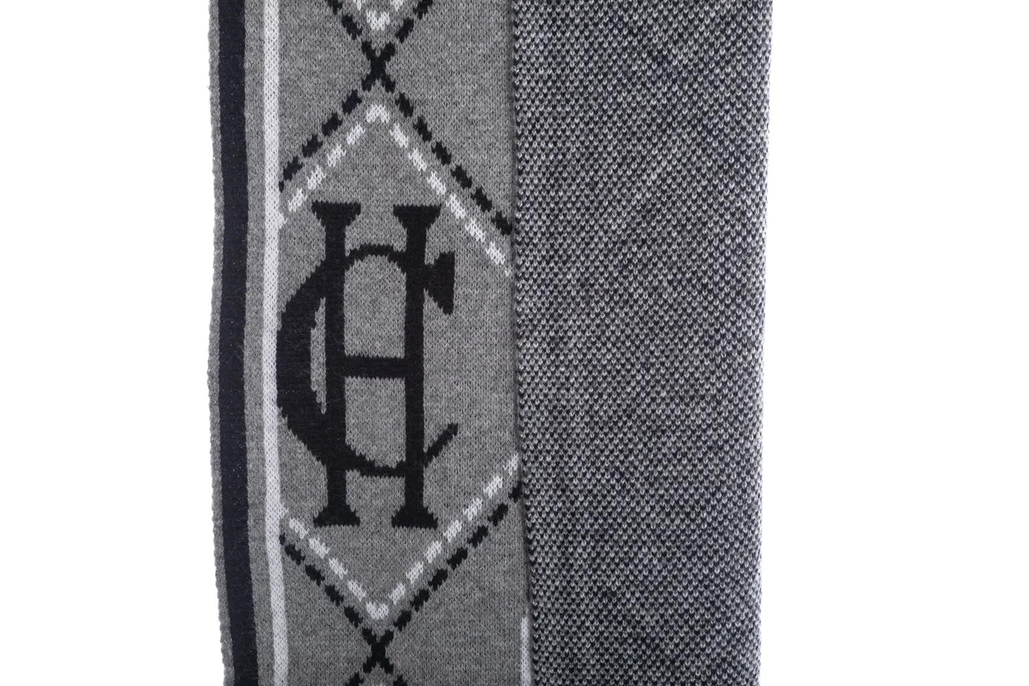 Holland Cooper Monogram Scarf in Grey Marle