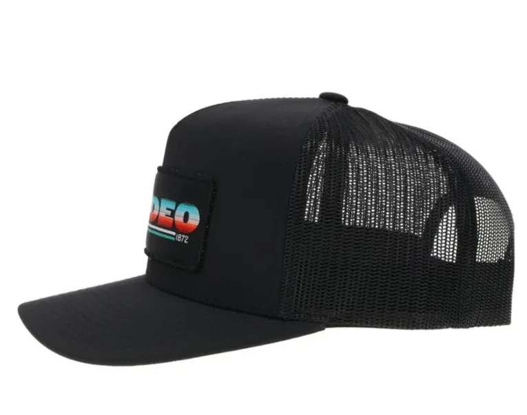 Hooey Rodeo Black Serape Trucker Snapback Hat 2153T-BK