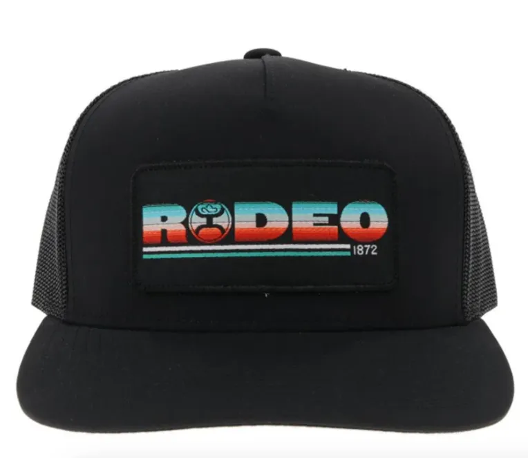 Hooey Rodeo Black Serape Trucker Snapback Hat 2153T-BK